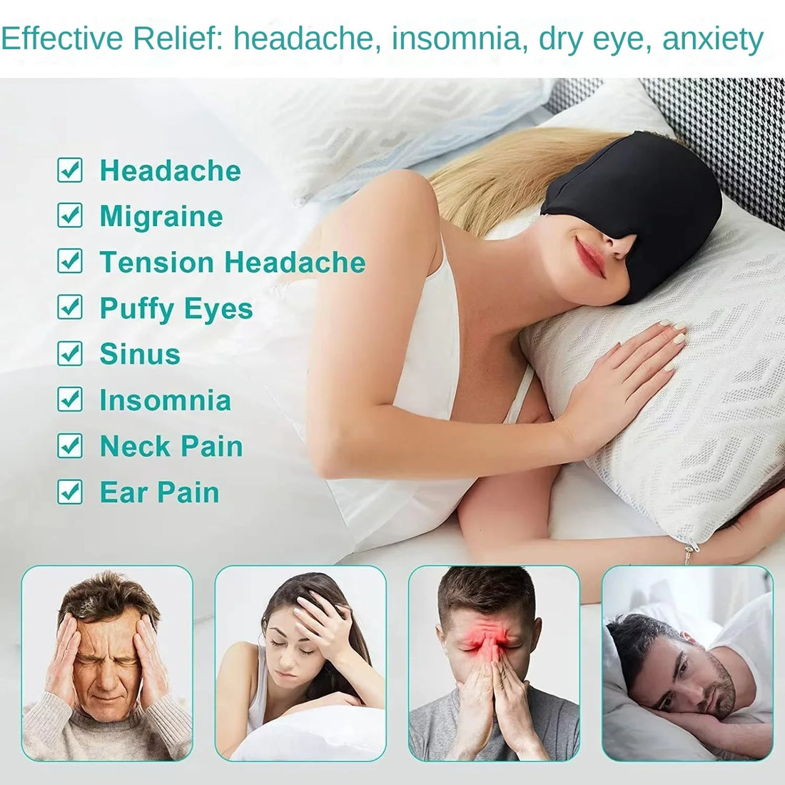 Ultimate Headache Relief Ice Hat